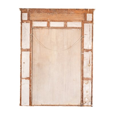 Lot 57 - A giltwood and gesso overmantel mirror, 19th century
