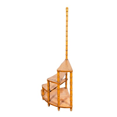 Lot 48 - A set of Victorian oak library steps