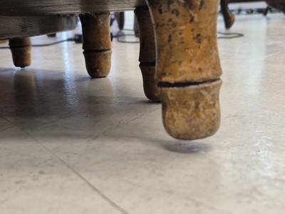 Lot 48 - A set of Victorian oak library steps