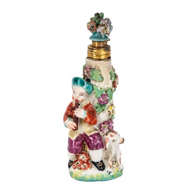 Lot 187 - A Chelsea porcelain scent bottle circa 1760