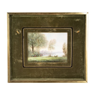 Lot 209 - A framed Royal Worcester porcelain plaque painted by Harry Davis