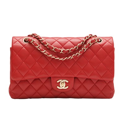 Lot 69 - Chanel Crimson Medium Classic Double Flap Bag