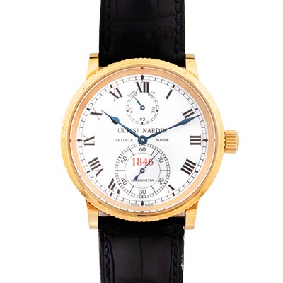Lot 1 - Ulysee Nardin 'Marine Chronometer' Wristwatch