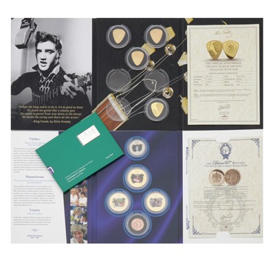 Lot 335 - A collection of coins including two gold examples