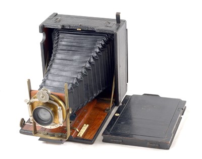 Lot 204 - A Lizars Challenge Folding 5"x 4" Plate Camera.
