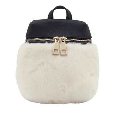 Lot 347 - De Nicola White Mink Mini Backpack