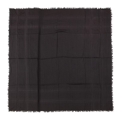 Lot 374 - Gucci Black Wool Guccisima Scarf