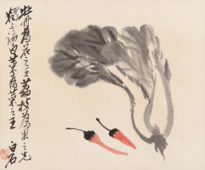 Lot 394 - Style of Qi Baishi 齊白石 (Chinese, 1864-1957)