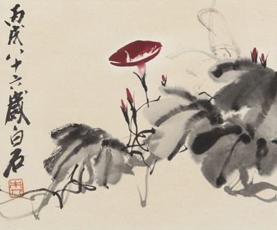 Lot 395 - Style of Qi Baishi 齊白石 (Chinese, 1864-1957)