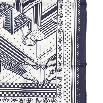 Lot 6 - Hermes 'Sangles en Zigzag' Bandana 55