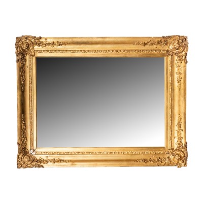 Lot 312 - A Baroque style giltwood and gesso wall mirror