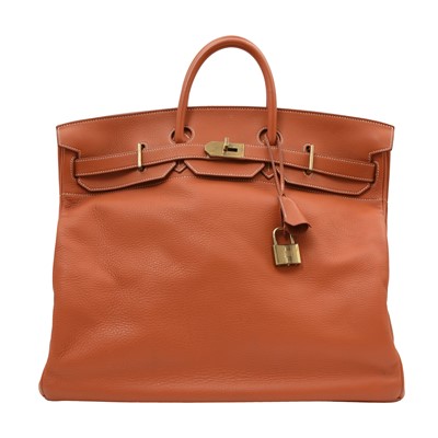Lot 76 - Hermes Brique Clemence HAC Birkin 50