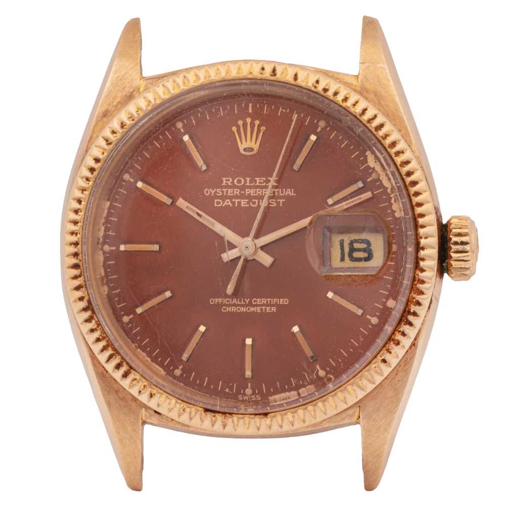 Lot 13 - Rolex 'Datejust' Tropical Dial Wristwatch