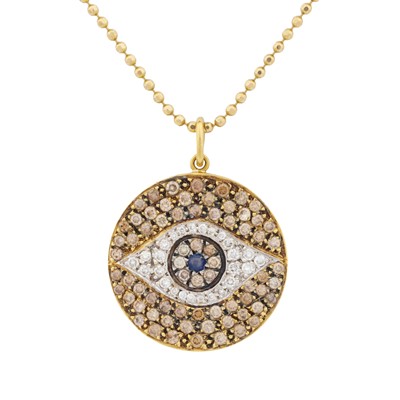 Lot 385 - Ileana Makri Ι A gem-set evil eye pendant