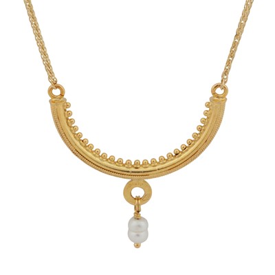 Lot 412 - A cultured pearl necklace