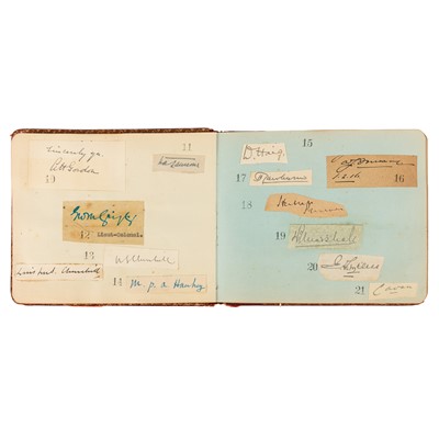 Lot 49 - Autograph Album.- Incl. Winston Churchill, Ernest Shackleton