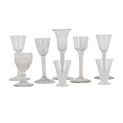 Lot 147 - A group of Georgian and later glasses