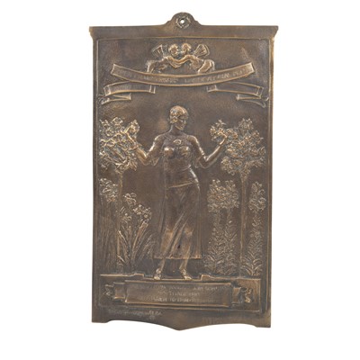 Lot 84 - A bronze relief cast plaque by Sir W. Hamo Thornycroft RA (Bristish, 1850-1926)