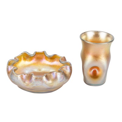Lot 46 - Louis Comfort Tiffany (1843-1933), and Steuben glass, America
