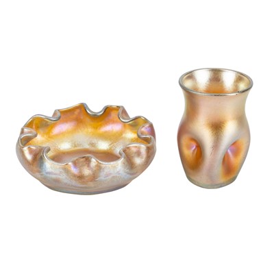 Lot 46 - Louis Comfort Tiffany (1843-1933), and Steuben glass, America