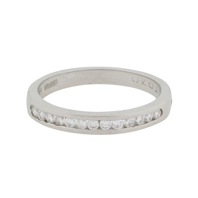Lot 103 - A brilliant-cut diamond half eternity ring, circa 1999