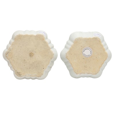 Lot 549 - A Chinese armorial saucer and a 'European subject' saucer, Qing dynasty, 18th century