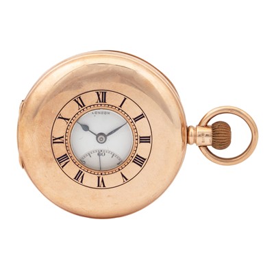 Lot 116 - J.W.Benson Half Hunter Pocket Watch