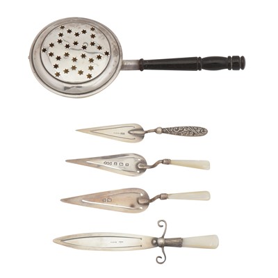 Lot 425 - Four sterling silver mounted bookmarks