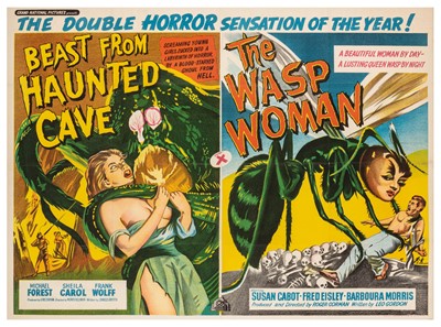 Lot 517 - Beast From Haunted Cave / The Wasp Woman, Double Bill