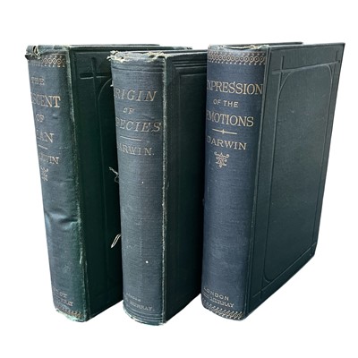 Lot 136 - Darwin. Origin of Species and 2 other titles.