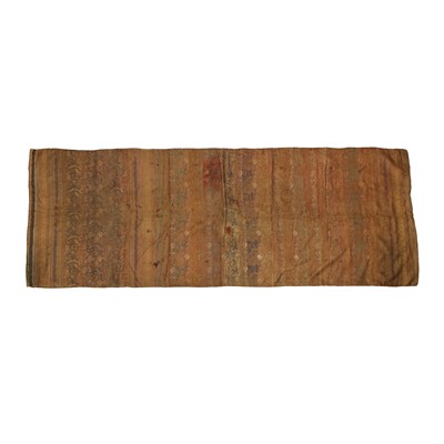 Lot 382 - A Chinese silk 'hundred boys' woven panel, Qing dynasty