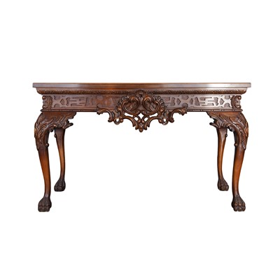 Lot 246 - Pair of 18th-century revival style carved wooden console table