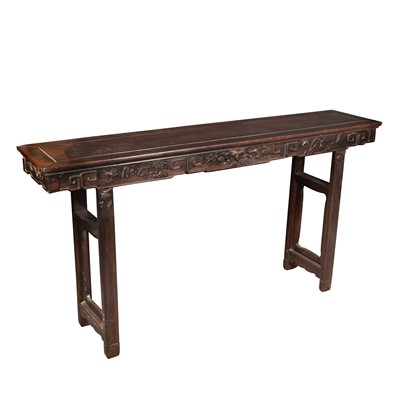 Lot 230 - A large Chinese hardwood hongmu table, 19th/20th century