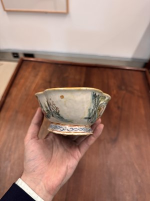 Lot 58 - A Chinese famille-rose stem bowl, Qing dynasty, Tongzhi mark and of the period