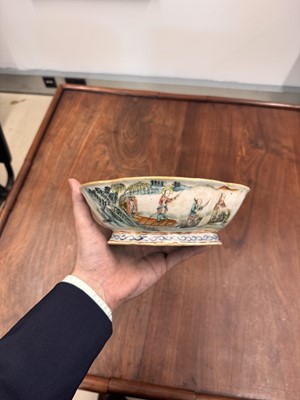 Lot 58 - A Chinese famille-rose stem bowl, Qing dynasty, Tongzhi mark and of the period