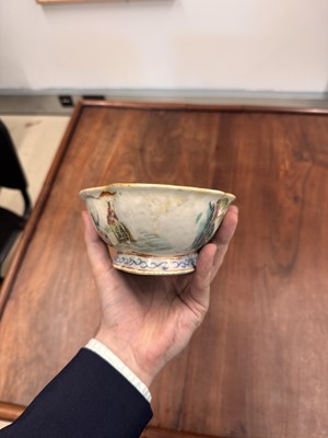 Lot 58 - A Chinese famille-rose stem bowl, Qing dynasty, Tongzhi mark and of the period