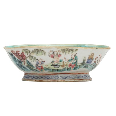 Lot 58 - A Chinese famille-rose stem bowl, Qing dynasty, Tongzhi mark and of the period
