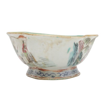 Lot 58 - A Chinese famille-rose stem bowl, Qing dynasty, Tongzhi mark and of the period