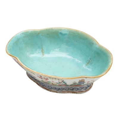 Lot 58 - A Chinese famille-rose stem bowl, Qing dynasty, Tongzhi mark and of the period