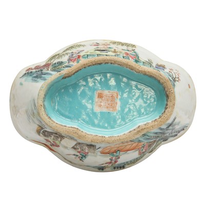 Lot 58 - A Chinese famille-rose stem bowl, Qing dynasty, Tongzhi mark and of the period