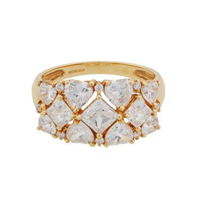 Lot 192 - A cubic zirconia ring, circa 2000