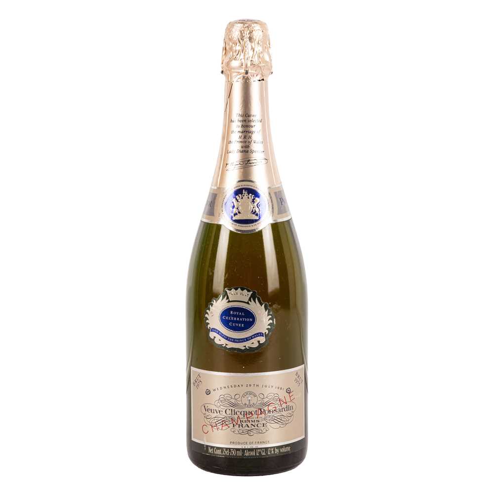 Lot 36 - Veuve Clicquot 1975 - Marriage of Prince Charles & Lady Diana Spencer Cuvee - 1 bottle