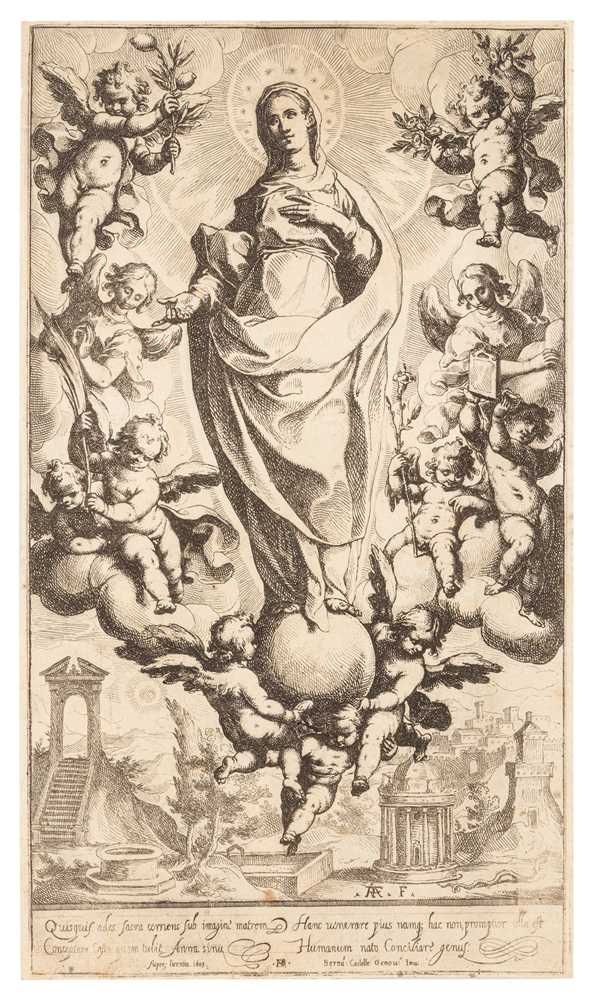 Lot 28 - Raffaello Schiaminossi (Italian, 1572-1622), After Bernardo Castello (Italian, 1603)