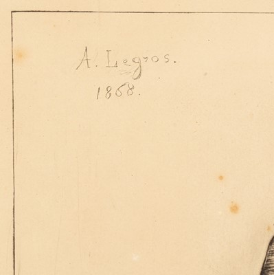 Lot 95 - Alphonse Legros (French, 1837-1911)