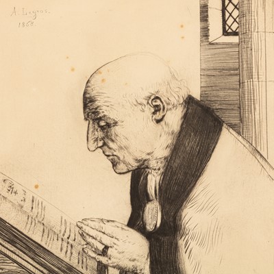 Lot 95 - Alphonse Legros (French, 1837-1911)