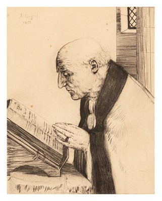 Lot 95 - Alphonse Legros (French, 1837-1911)