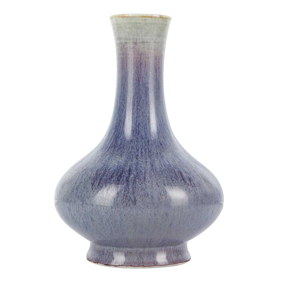 Lot 56 - A Chinese flambé-glazed vase, Qing dynasty, Daoguang mark and of the period