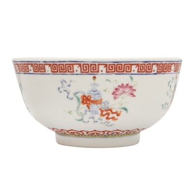 Lot 64 - A Chinese famille-rose 'bajixiang' bowl, Qing dynasty, Guangxu mark and of the period
