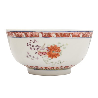 Lot 64 - A Chinese famille-rose 'bajixiang' bowl, Qing dynasty, Guangxu mark and of the period