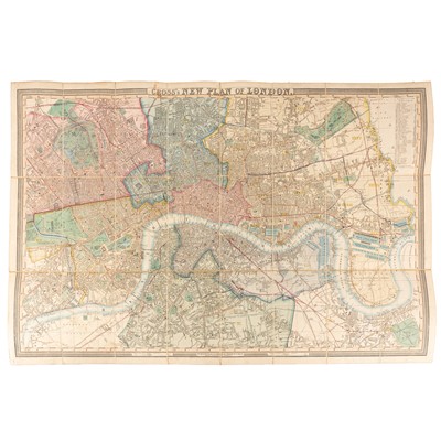 Lot 41 - Cross's Large Revised Plan of London 1853